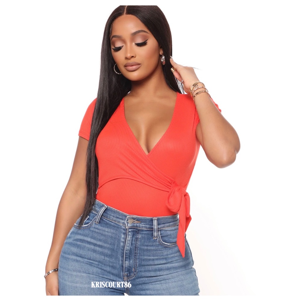 2 BRAND NEW Fashion Nova Women’s Bodysuit Set Both Size Large - Picture 8 of 13